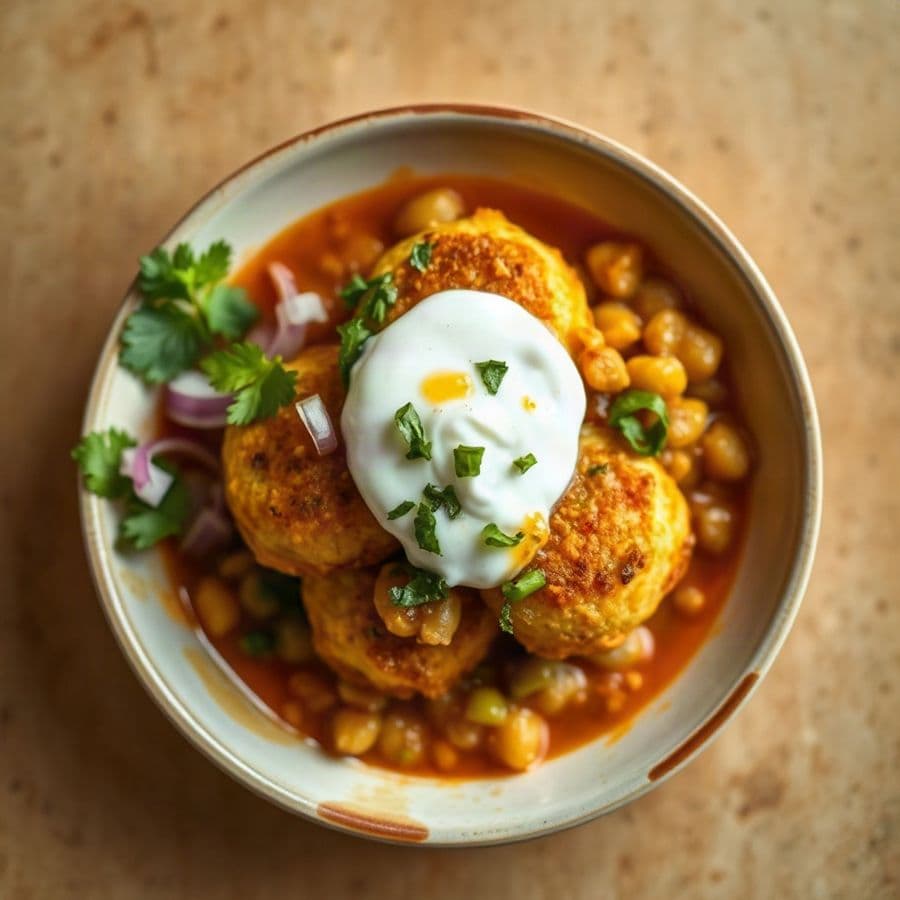 Aloo Tikki Ragda Chaat